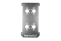 TWIN Doppel - Einbauflansch EVO, bis 90mm